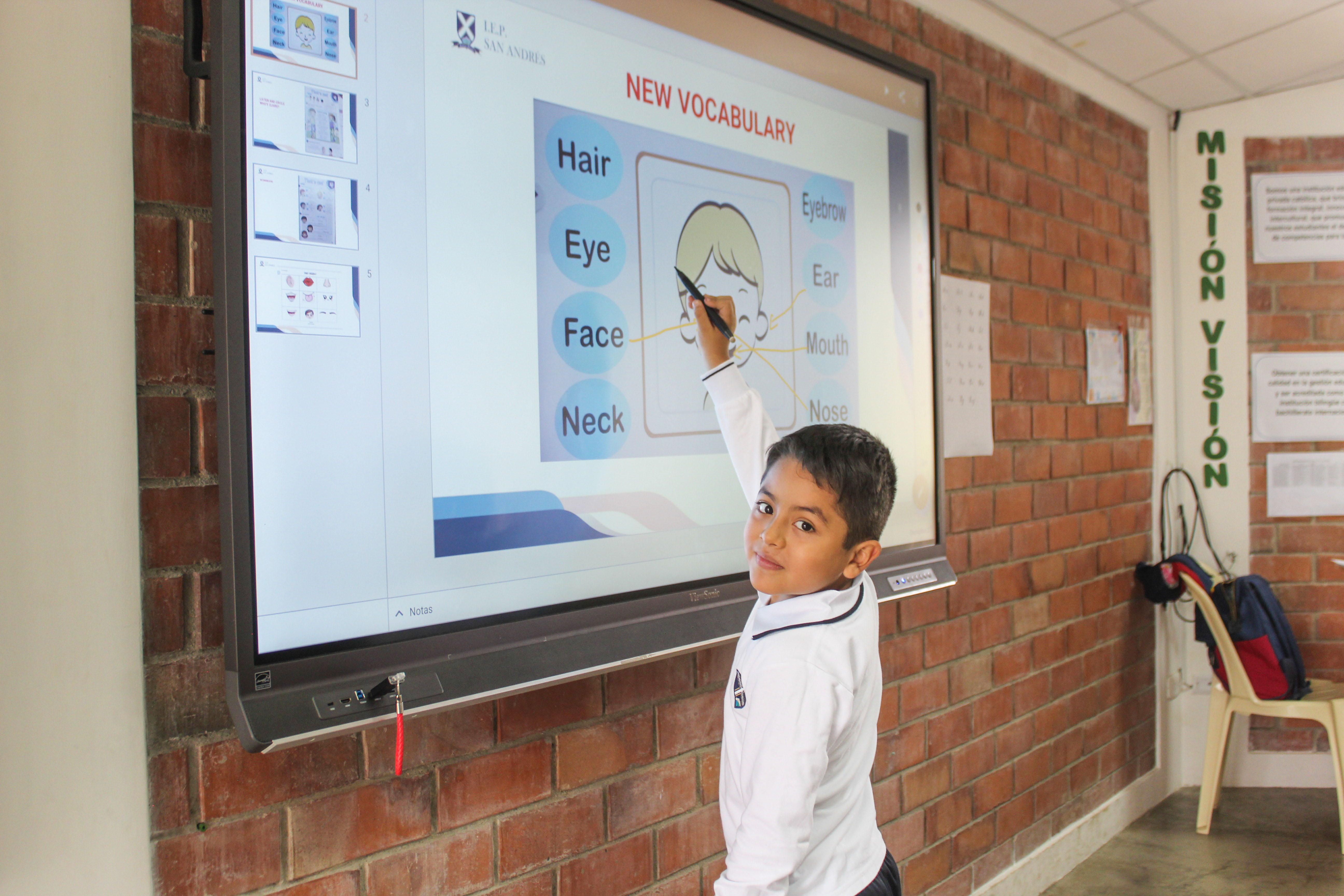 Clase interactiva de inglés